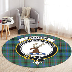 Davidson Ancient Tartan Crest Round Rug