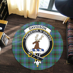 Davidson Ancient Tartan Crest Round Rug