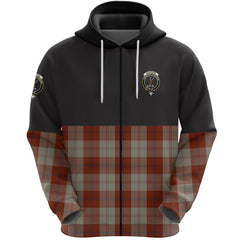 Davidson Dress Dancers Clan Half Of Tartan Zipper Hoodie