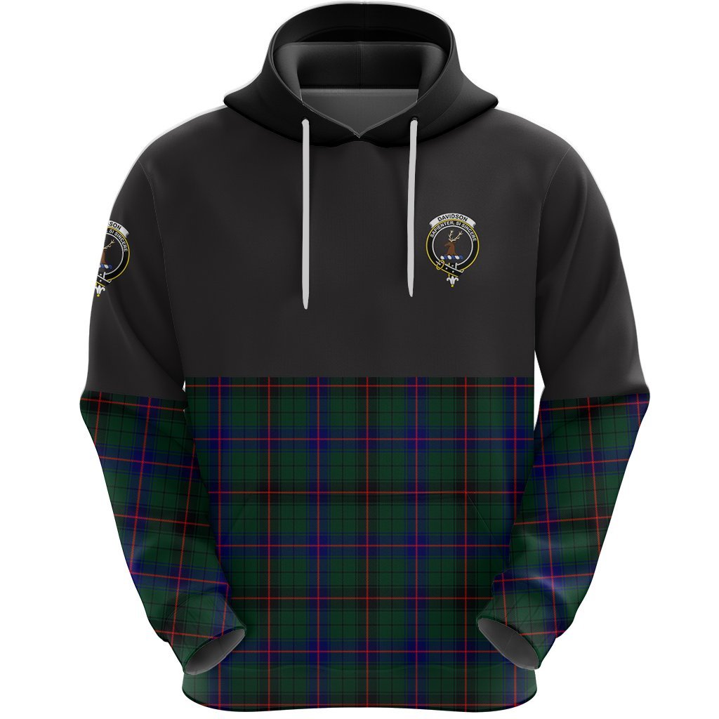 Davidson Modern Clan Half Of Tartan Hoodie