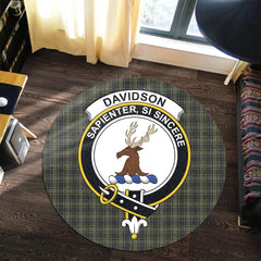 Davidson Tulloch Dress Tartan Crest Round Rug