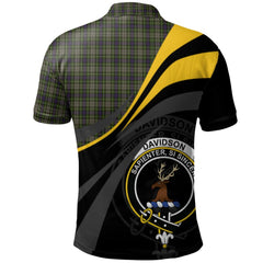 Davidson of Tulloch Dress 02  Tartan Polo Shirt - Royal Coat Of Arms Style