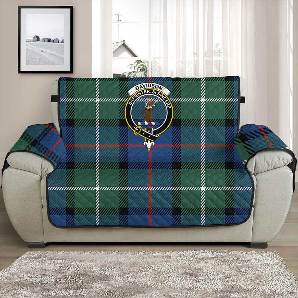 Davidson of Tulloch Tartan Crest Sofa Protector