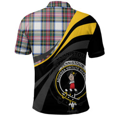 Dennistoun Tartan Polo Shirt - Royal Coat Of Arms Style