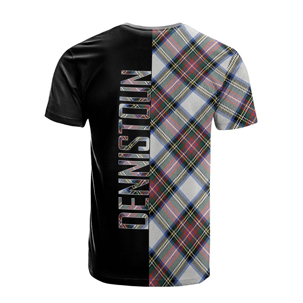 Dennistoun Tartan T-Shirt Half of Me - Cross Style