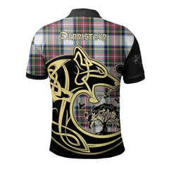 Dennistoun Tartan Polo Shirt Viking Wolf