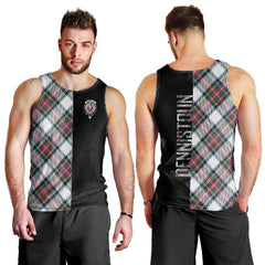 Dennistoun Tartan Crest Men's Tank Top - Cross Style