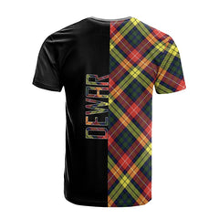 Dewar Tartan T-Shirt Half of Me - Cross Style