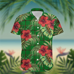Don Tartan Hawaiian Shirt Hibiscus, Coconut, Parrot, Pineapple - Tropical Garden Shirt