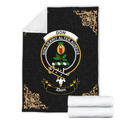 Don Crest Tartan Premium Blanket Black