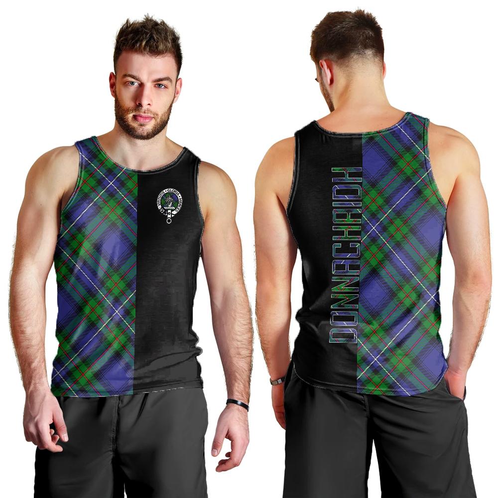 Donnachaidh Tartan Crest Men's Tank Top - Cross Style