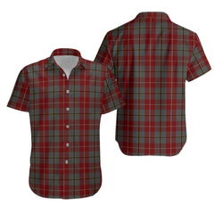 Douglas Ancient Red Tartan Hawaiian Shirt