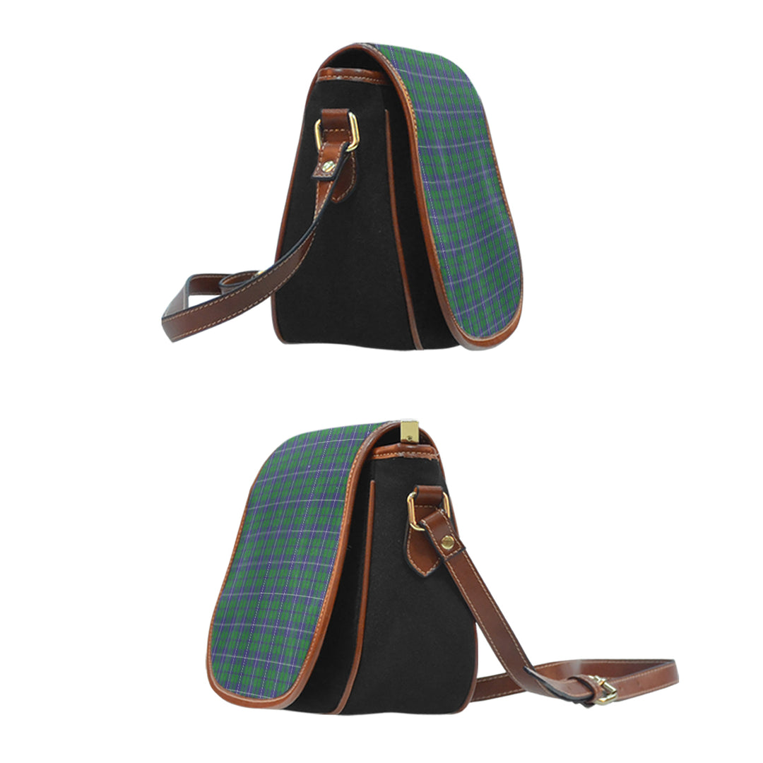 Douglas Green Tartan Saddle Handbags