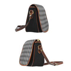 Douglas Grey Tartan Saddle Handbags