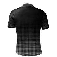 Douglas Grey Modern Tartan Polo Shirt - Alba Celtic Style