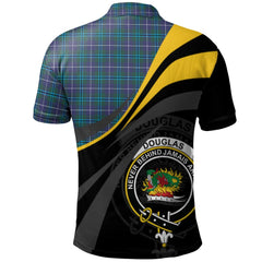 Douglas Modern Tartan Polo Shirt - Royal Coat Of Arms Style