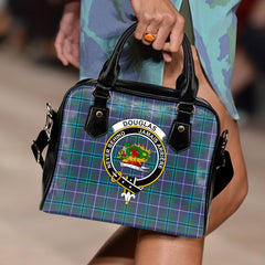 Douglas Modern Tartan Crest Shoulder Handbags