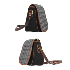 Drummond Grey Tartan Saddle Handbags