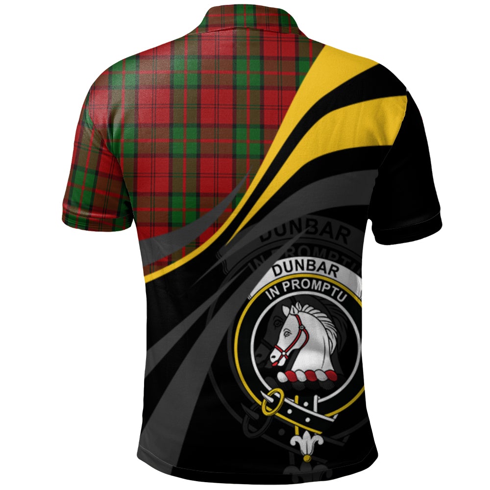 Dunbar Tartan Polo Shirt - Royal Coat Of Arms Style