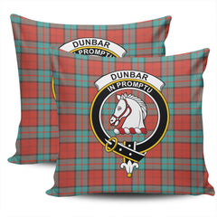 Scottish Dunbar Ancient Tartan Crest Pillow Cover - Tartan Cushion Cover