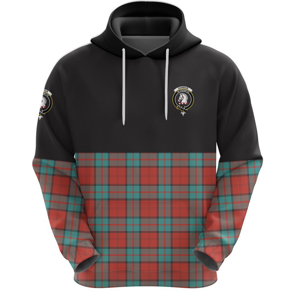 Dunbar Ancient Clan Half Of Tartan Hoodie