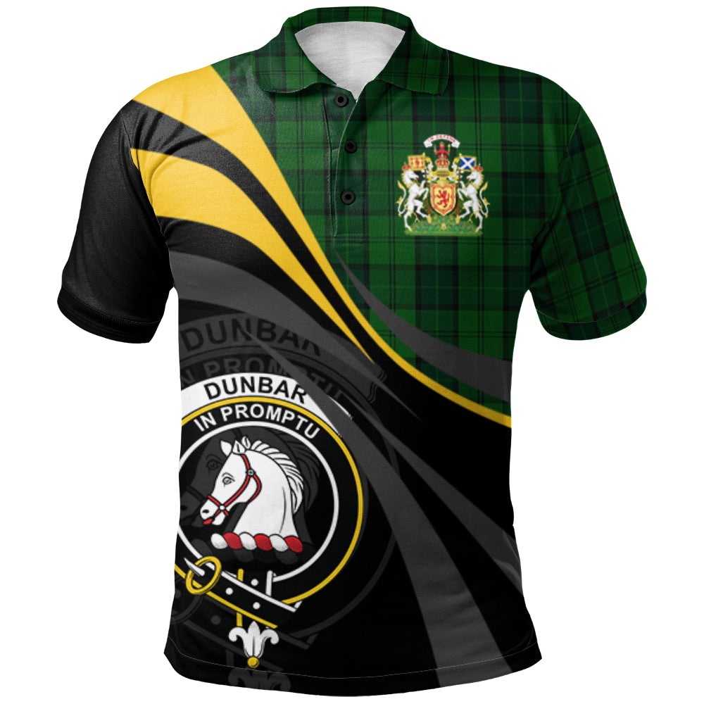 Dunbar Hunting Tartan Polo Shirt - Royal Coat Of Arms Style