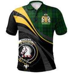 Dunbar Hunting Tartan Polo Shirt - Royal Coat Of Arms Style