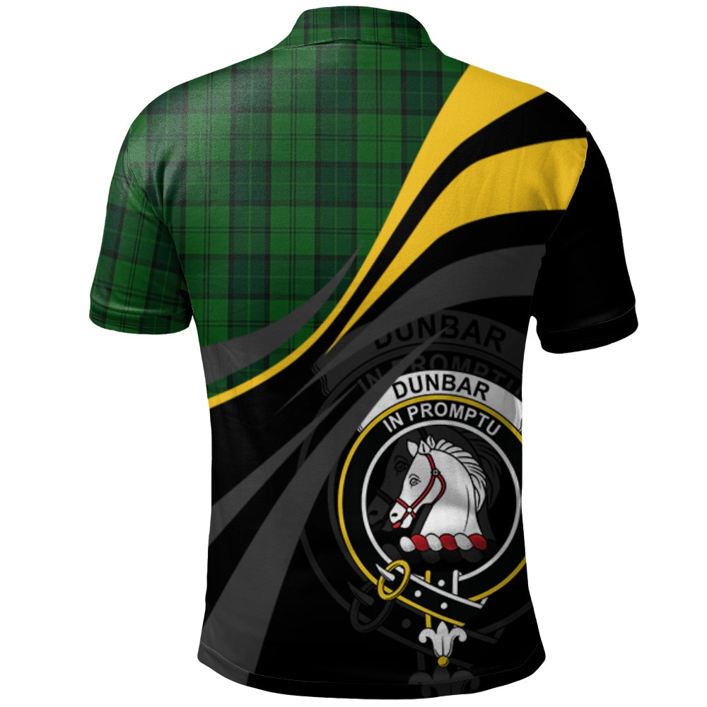 Dunbar Hunting Tartan Polo Shirt - Royal Coat Of Arms Style