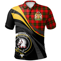 Dunbar Modern Tartan Polo Shirt - Royal Coat Of Arms Style