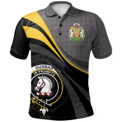 Dunbar of Pitgaveny Tartan Polo Shirt - Royal Coat Of Arms Style