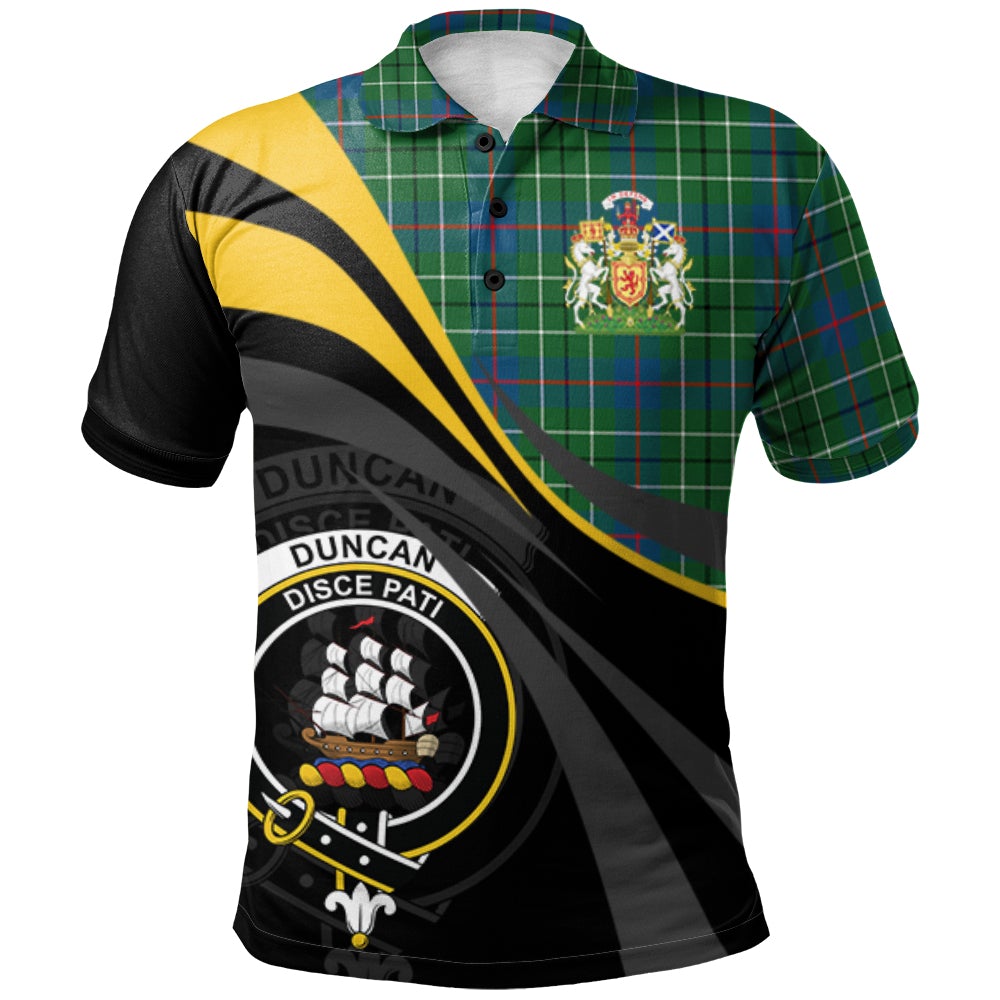 Duncan Ancient Tartan Polo Shirt - Royal Coat Of Arms Style