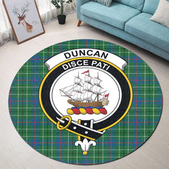 Duncan Ancient Tartan Crest Round Rug