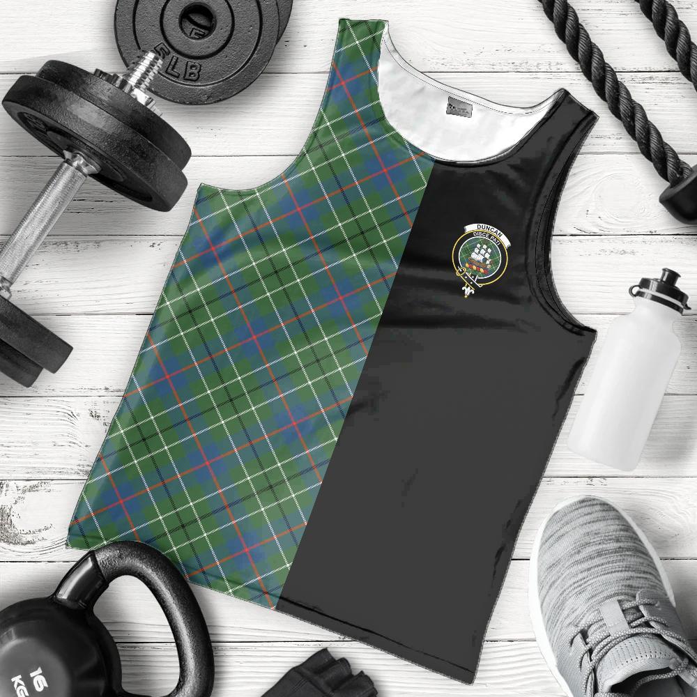 Duncan Ancient Tartan Crest Men's Tank Top - Cross Style