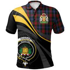 Dundas Tartan Polo Shirt - Royal Coat Of Arms Style