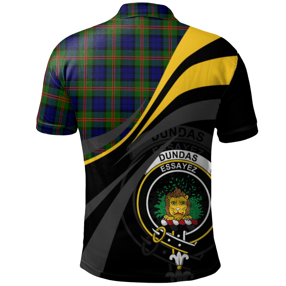 Dundas Modern 02 Tartan Polo Shirt - Royal Coat Of Arms Style