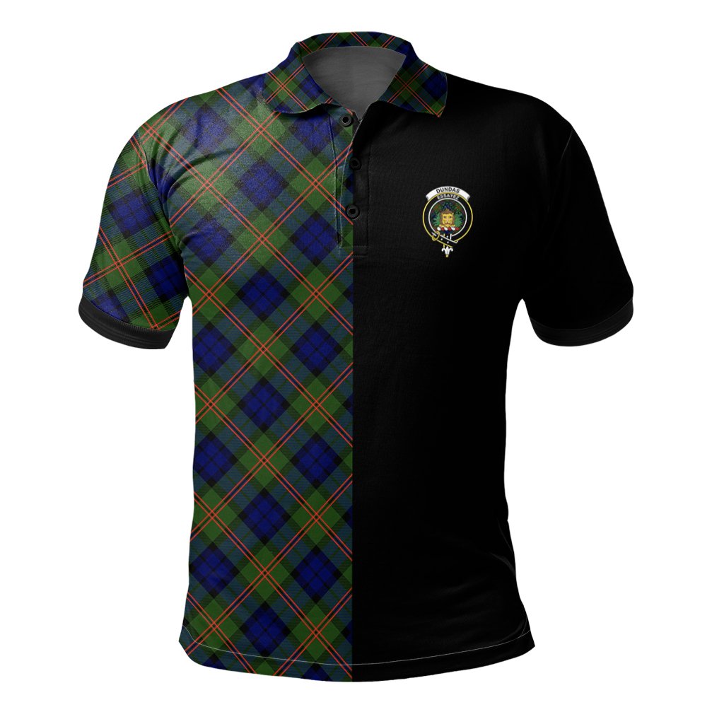 Dundas Modern 02 Tartan Polo Shirt Half of Me - Cross Style