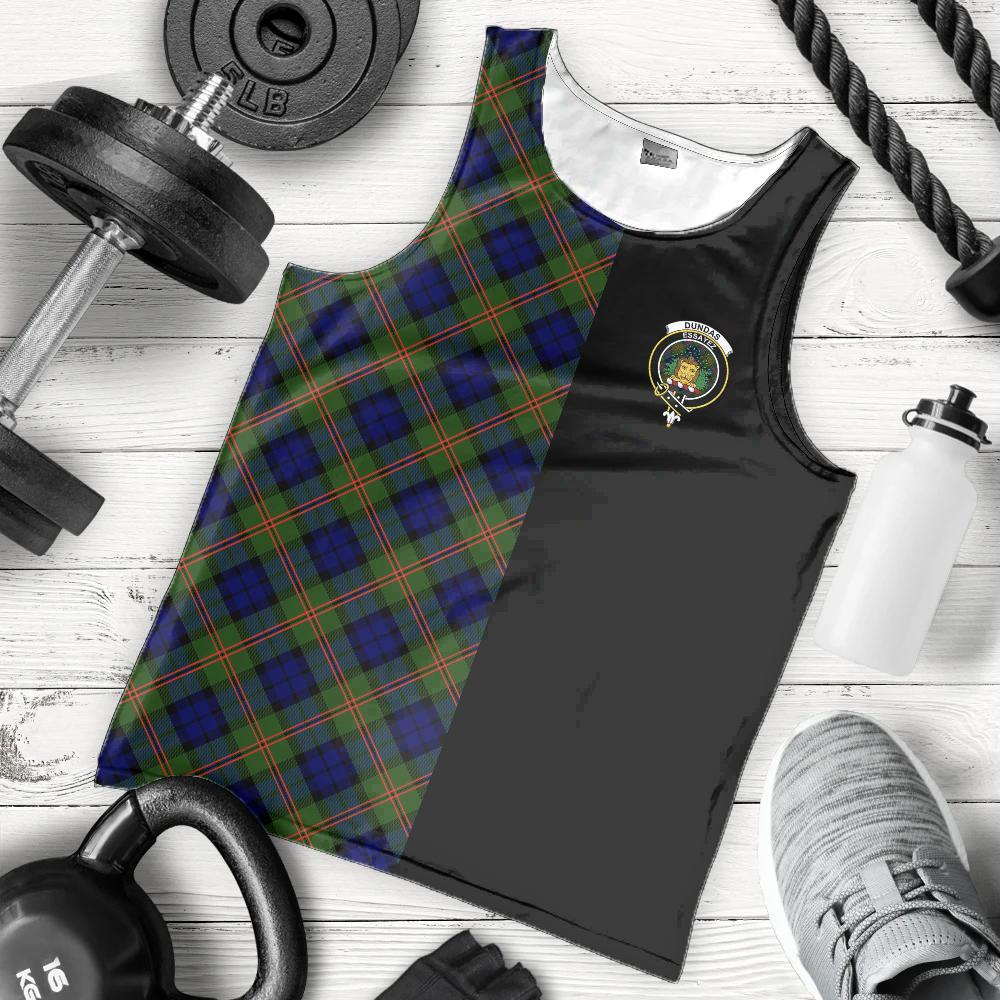 Dundas Modern 02 Tartan Crest Men's Tank Top - Cross Style