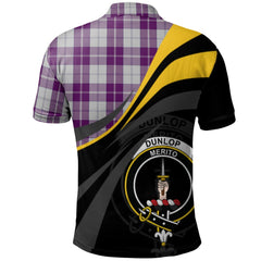 Dunlop Dress Tartan Polo Shirt - Royal Coat Of Arms Style