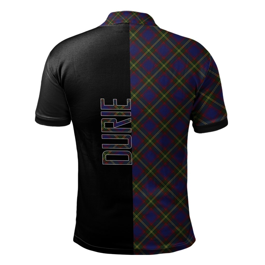 Durie Tartan Polo Shirt Half of Me - Cross Style