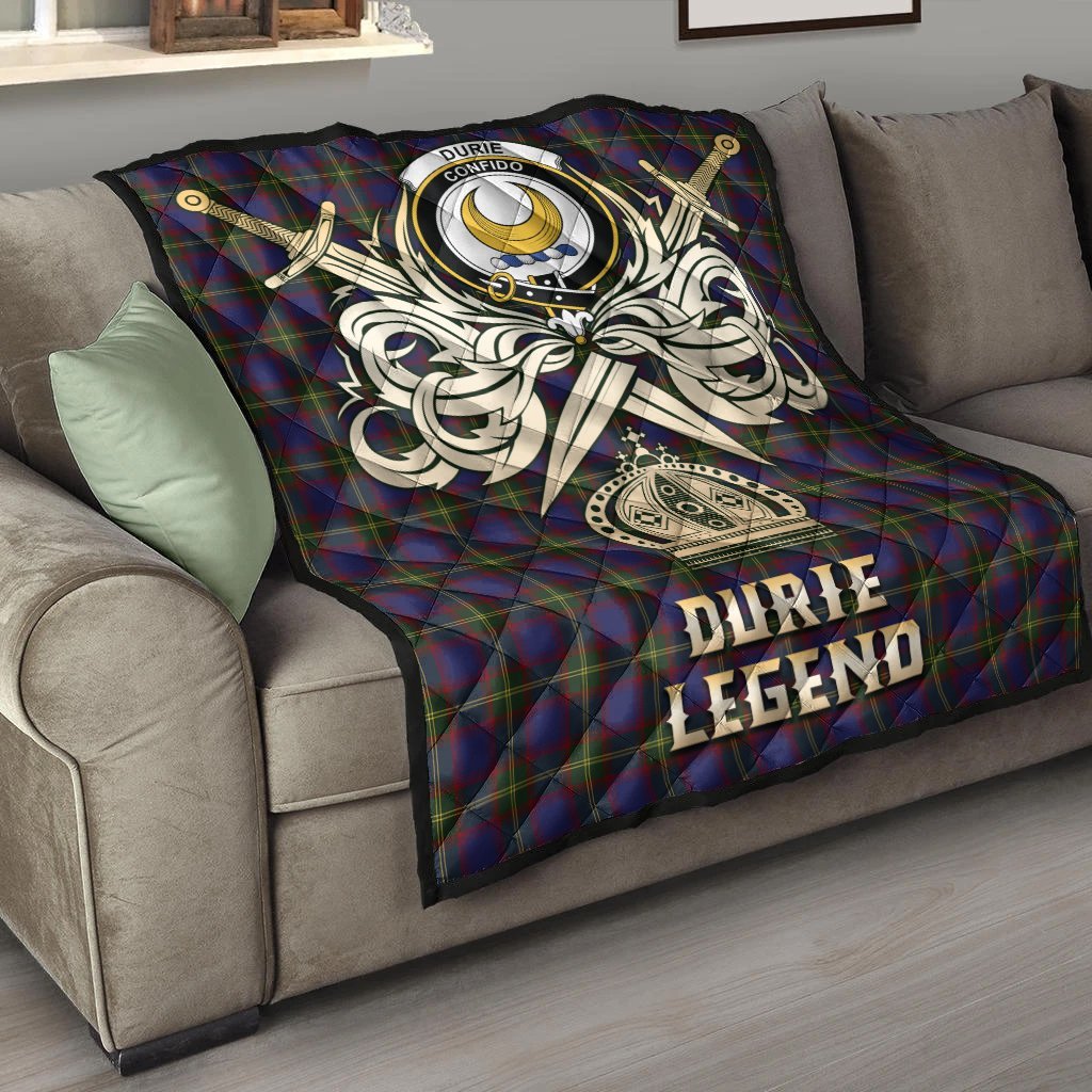 Durie Tartan Crest Legend Gold Royal Premium Quilt