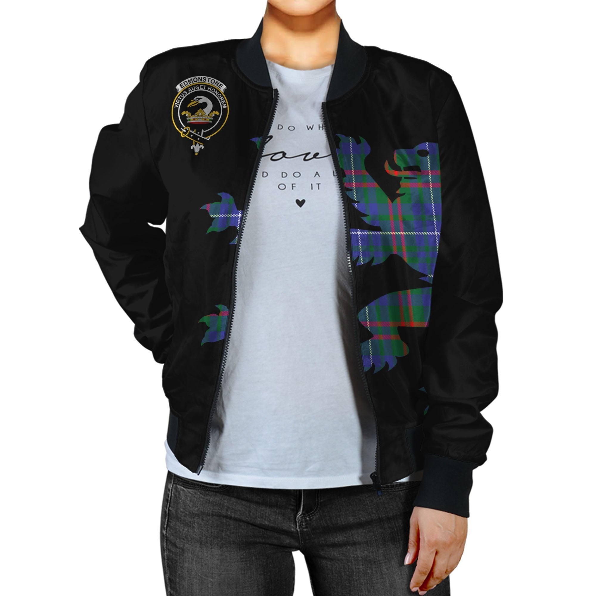 Edmonstone Tartan Bomber Jacket Lion & Thistle