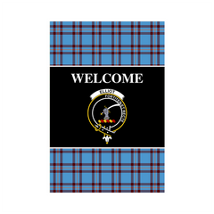 Elliot Ancient Tartan Crest Black Garden Flag