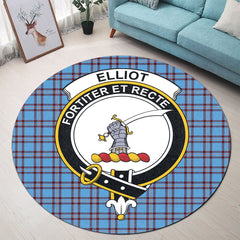 Elliot Ancient Tartan Crest Round Rug