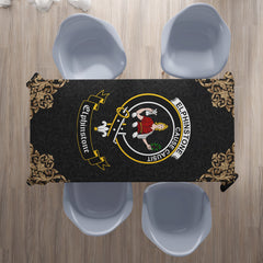 Elphinstone Crest Tablecloth - Black Style