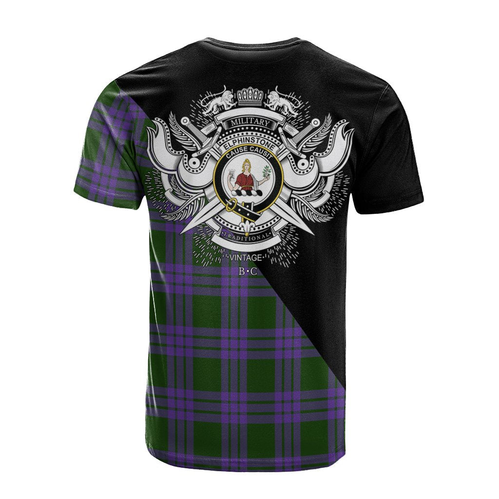 Elphinstone Tartan - Military T-Shirt