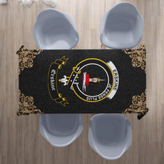 Erskine Crest Tablecloth - Black Style