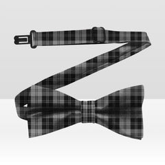Erskine Black And White Tartan Bow Tie