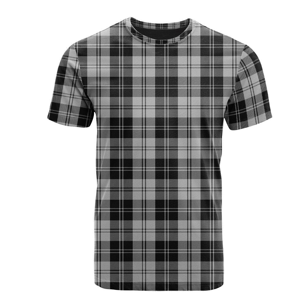 Erskine Black and White Tartan T-Shirt