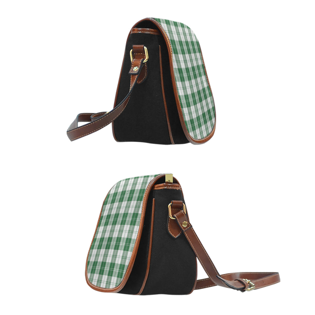 Erskine Green Tartan Saddle Handbags