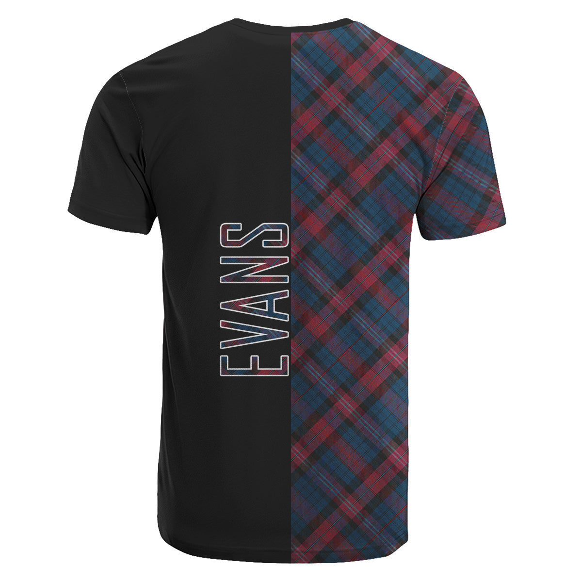 Evans Tartan T-Shirt Half of Me - Cross Style